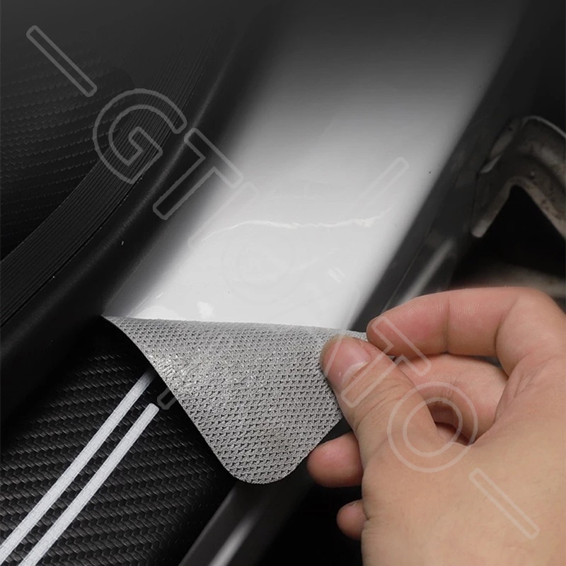 GTIOATO Cho Nissan Almera Sợi Carbon Dán Xe Dán Cửa ô Tô DáN  ̂́Ng XưỚC Ô Tô Bảo Vệ Bậc Cửa Và Dán Cốp Xe Hơi Phụ KiệN Ô Tô