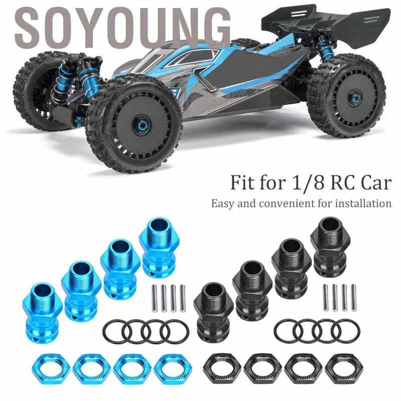 Set 4 Đai Ốc Lục Giác 17mm Hex 23mm Cho Xe Ô Tô Điều Khiển Từ Xa Tỉ Lệ 1 / 8