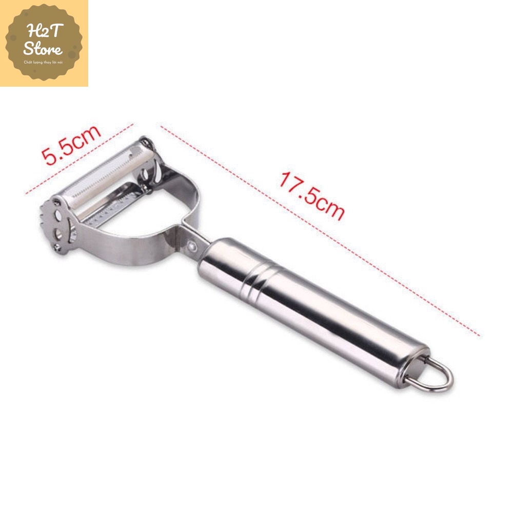 Nạo Rau Củ INOX Cao Cấp Đa Năng 2 in 1 (Nạo củ quả và bào sợi tiện lợi) hình mặt cười siêu dễ thương