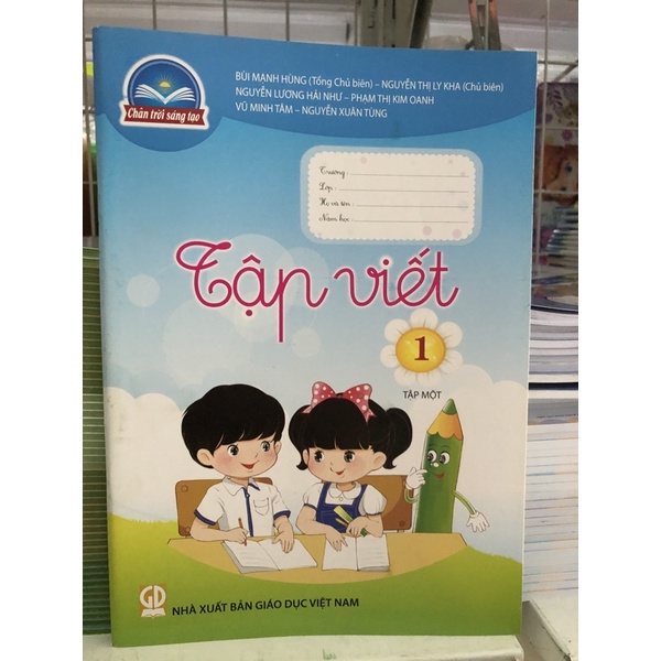 tập viết lớp 1 tập 1 + bút chì 2b (chân trời sáng tạo)
