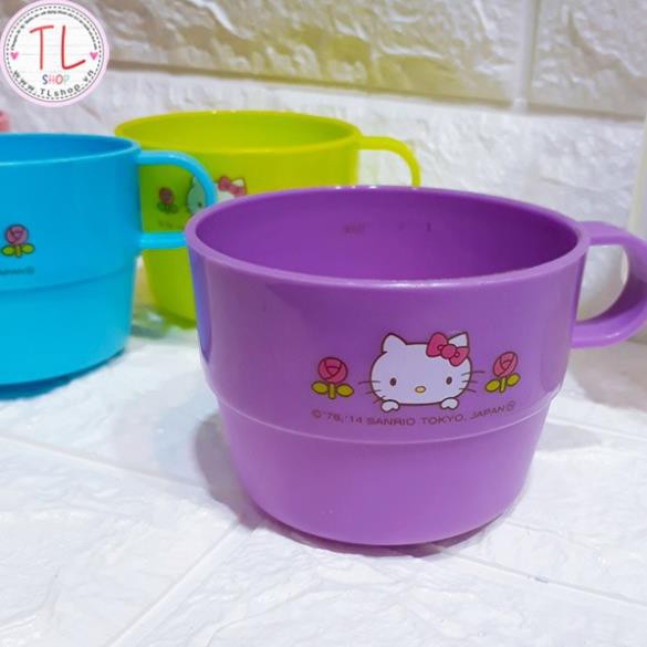 Bộ bình ly nhựa (bình + 4 ly) hình hello kitty xinh xắn - Đồ gia dụng
