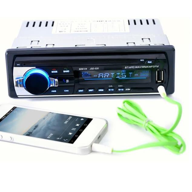 Thiết Bị Nâng Cấp Âm Thanh Bluetooth Đa Năng Cho Xe Hơi Usb Mp3 Fm Radio Điện Thoại