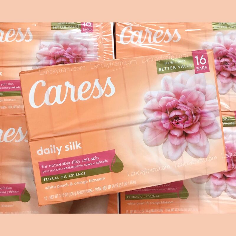 Xà Bông Cục Caress Daily Silk Floral Oil Essence 106g