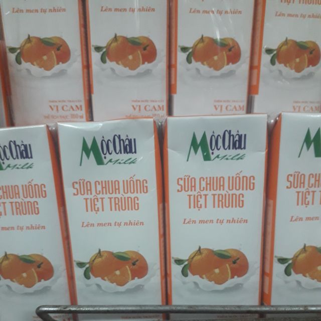 Combo 3 lốc sữa chua uống Mộc Châu cam 180ml