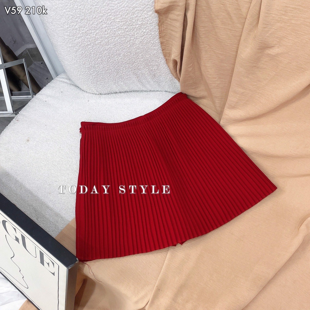 Chân Váy Xếp Li Sang Trọng Today Style V59 Vải Dày Dặn