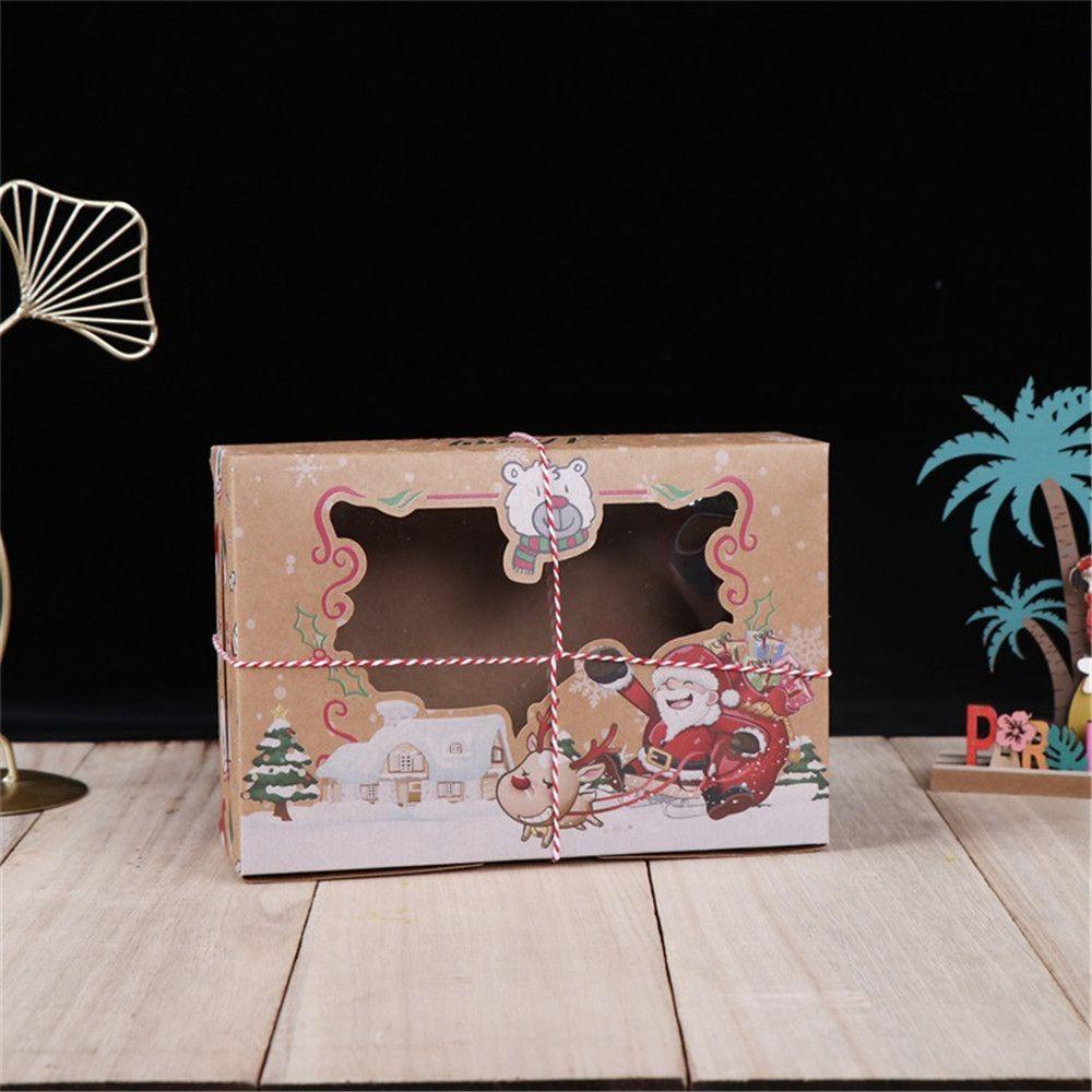 Set 4 / 12 Hộp Bánh Kẹo Phong Cách Giáng Sinh Xinh Xắn