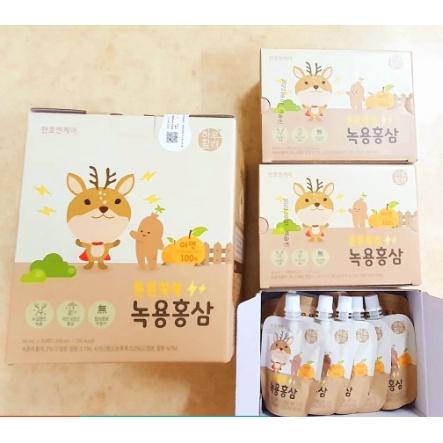Hồng Sâm Baby ChunHo Korea. Hộp 30 gói Chính hãng Korea .