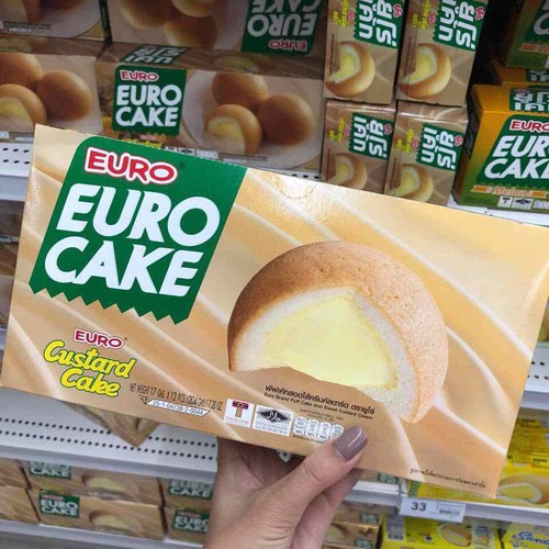 Bánh trứng Euro Cake Thái Lan vị Truyền Thống [Hộp 12 cái]