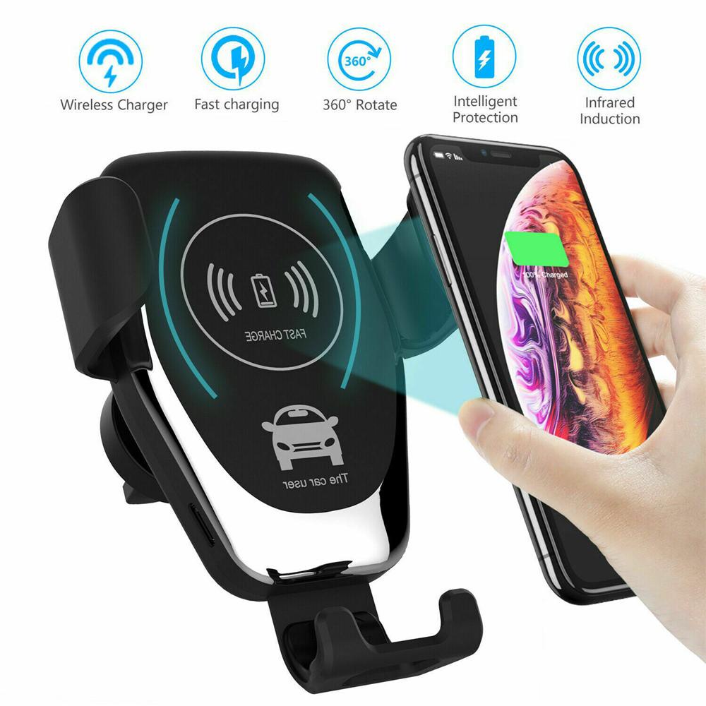 Giá Đỡ Điện Thoại Kiêm Sạc Không Dây Chống Trượt Gắn Xe Hơi