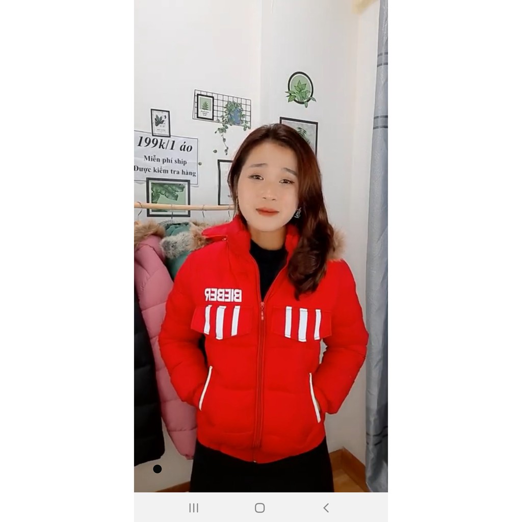 [ Bán Sỉ ] Áo phao nữ, áo phao mũ lông hót 2020( ÁO SỌC) | BigBuy360 - bigbuy360.vn