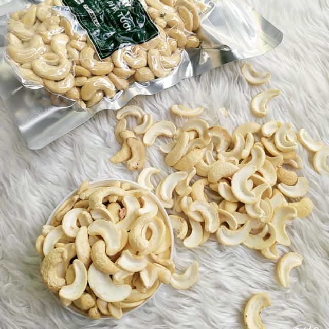 500GRAM HẠT ĐIỀU VỠ ĐÔI MẢNH LỚN (LÀM SỮA)