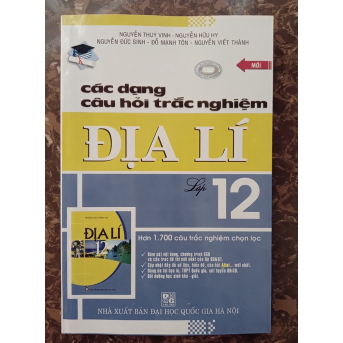 Sách - Các Dạng Câu Hỏi Trắc Nghiệm Địa Lí Lớp 12