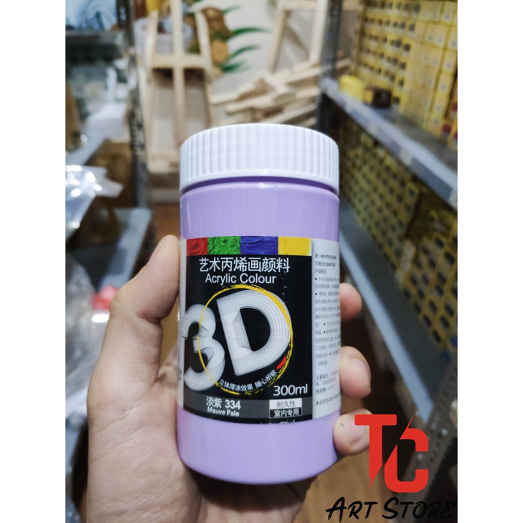 [TC Art Store] (BẢNG MÀU 2) Màu acrylic 3D - 5D 300ml - Màu vẽ tranh được trên tất cả các chất liệu