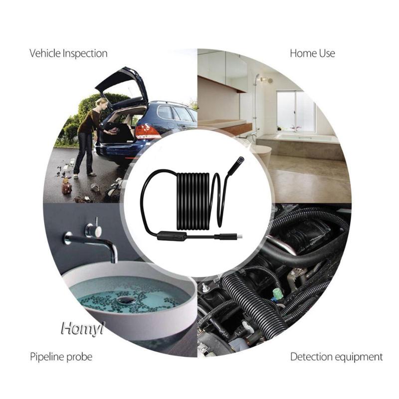 Camera Nội Soi 8mm Chống Thấm Nước Cho Điện Thoại Thông Minh / Máy Tính