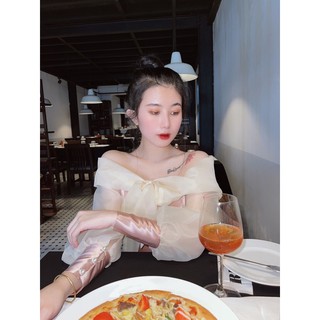 Váy nude trễ vai ( MẪU TỰ CHỤP SHOP CEE RI )