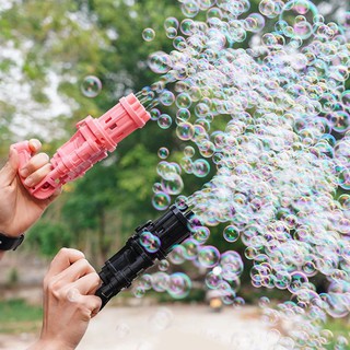 Hot 2021 Súng Bắn Bong Bóng 8 Nòng Siêu Mạnh