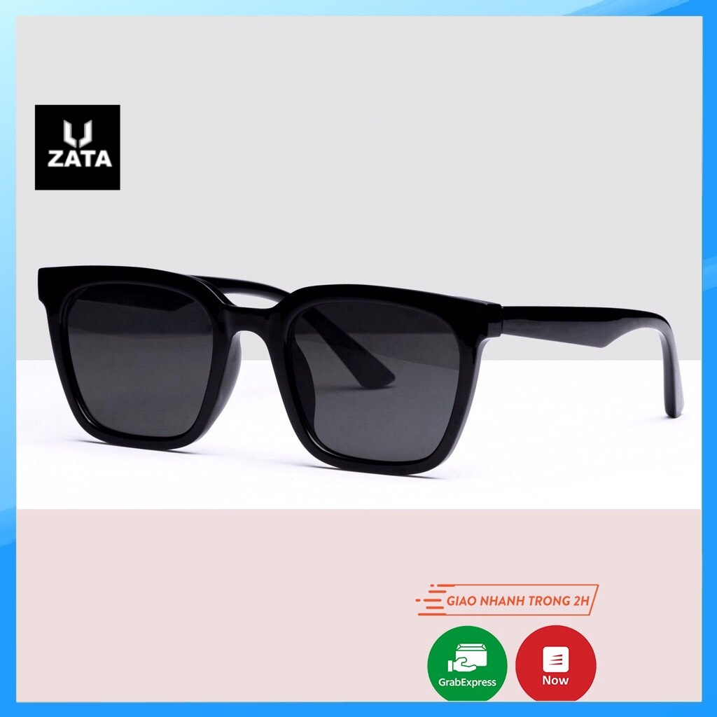 Kính mát nam nữ ZATA mắt vuông chống UV400 nhựa cao cấp thời trang BST Hè Maty