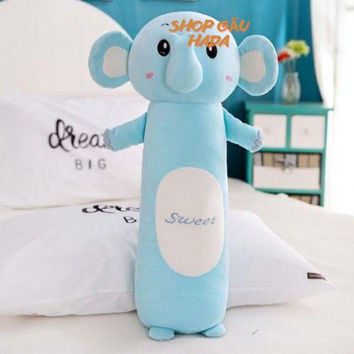 Gối Ôm Hình Thú Voi Xanh Đáng Yêu Siêu Cute Cho Bé