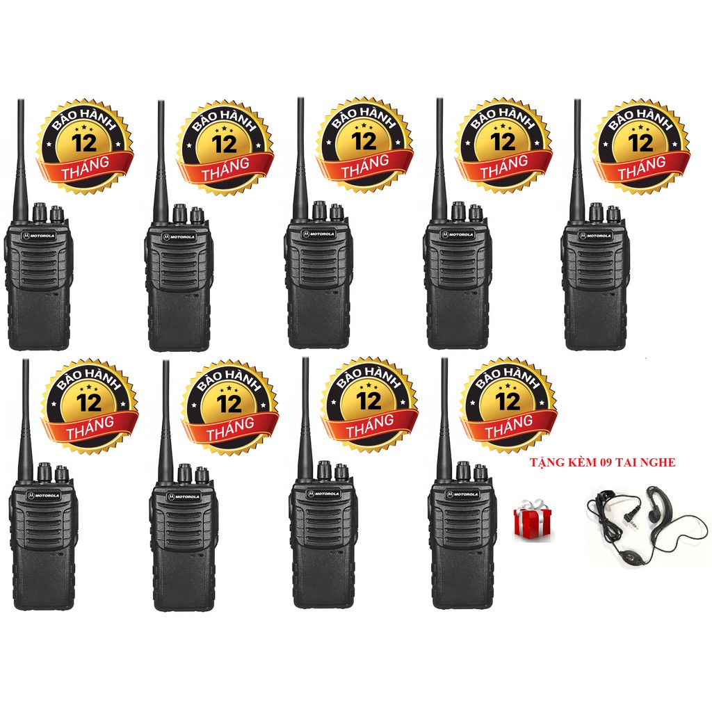 Bộ 9 Bộ đàm Motorola chất lượng cao GP728 (Siêu bền bỉ)
