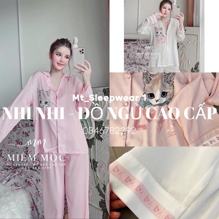 PIJAMA DÀI HOẠ TIẾT MÈO XINH