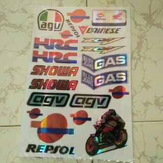 Bộ tem trang trí xe repsol