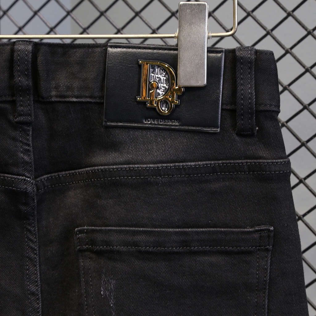 Quần Jean Nam Màu Đen Dáng Ôm