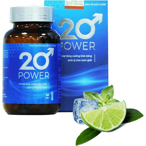 Viên Tăng Cường Sinh Lý Nam 20 Power - Tặng Kèm Vòng Tay Tỳ Hưu - 20P3