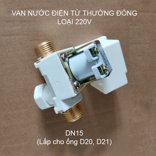 Van nước điện từ thường đóng loại TS1013-12V hoặc 220V tùy chọn, ren ngoài DN15-G1/2 (loại tốt)