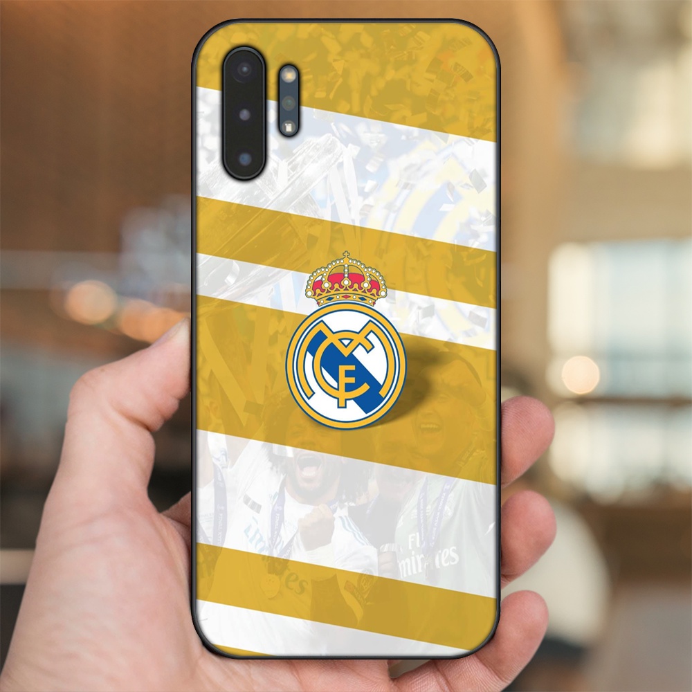 Ốp lưng Samsung Note 10 Plus viền đen in hình Real Madrid