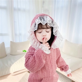 Bộ len pha ren siêu xinh cho bé gái