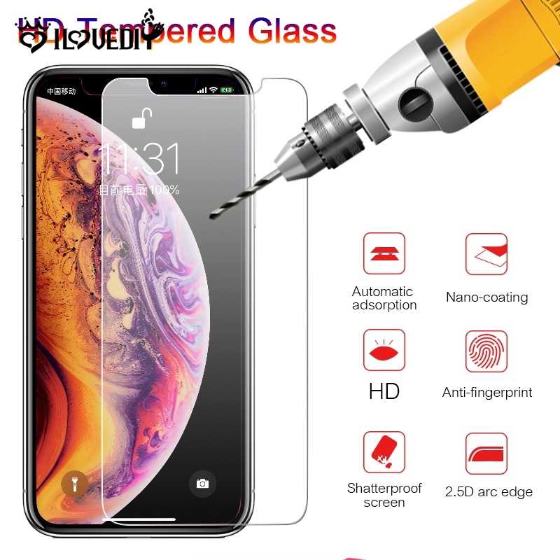 Kính Cường Lực Bảo Vệ Toàn Màn Hình Cho iPhone 11 Pro Max XR XS / iPhone 8 7 6 6s Plus