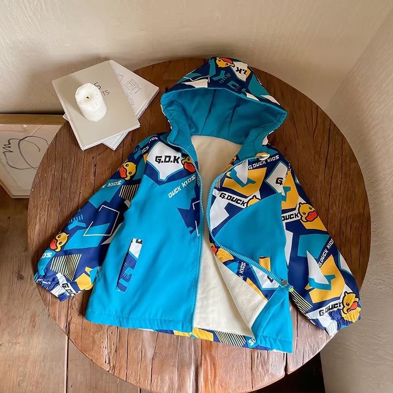 Áo khoác trẻ em áo khoác  lót nỉ dày cho bé hàng Quảng Châu MS03