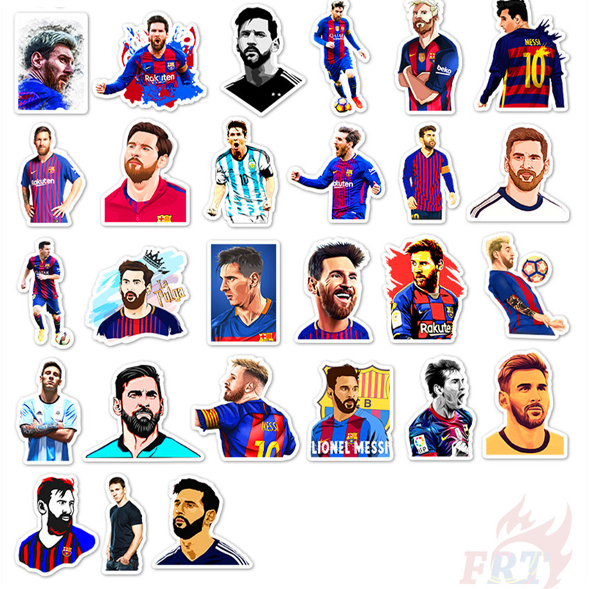 ❉ Leo Messi Series 02 - Famous Football Sports Player Superstar Stickers ❉ 50Pcs/Set Fans Collection Waterproof DIY Fashion Decals Doodle Stickers
