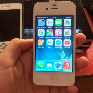 ĐIỆN THOẠI IPHONE4G quốc tế cũ gồm sạc + cáp + ốp lưng
