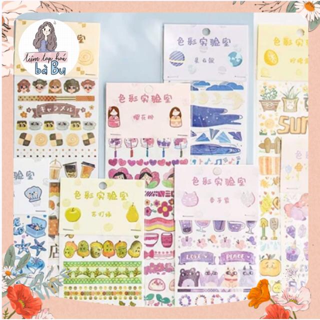 Dây washi stickers 35cm nhiều mẫu (có ảnh thật)