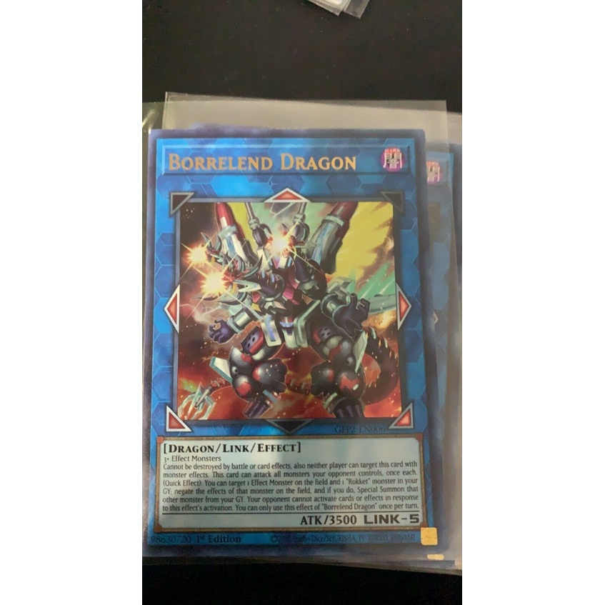 Thẻ bài YUGIOH - Borrelend Dragon - GFP2-EN006 - Ultra Rare 1st Edition - Link Monster