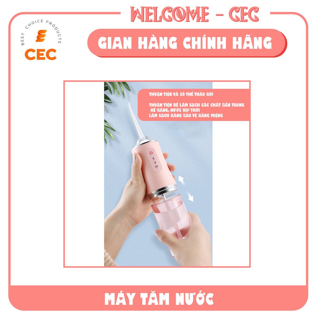 Máy Tăm Nước Cao Cấp Oral Irrigator Vệ Sinh Răng Miệng 3 Chế Độ Loại Bỏ Thức Ăn Thừa Trong Các Kẽ Răng IO15 [CEC Store]