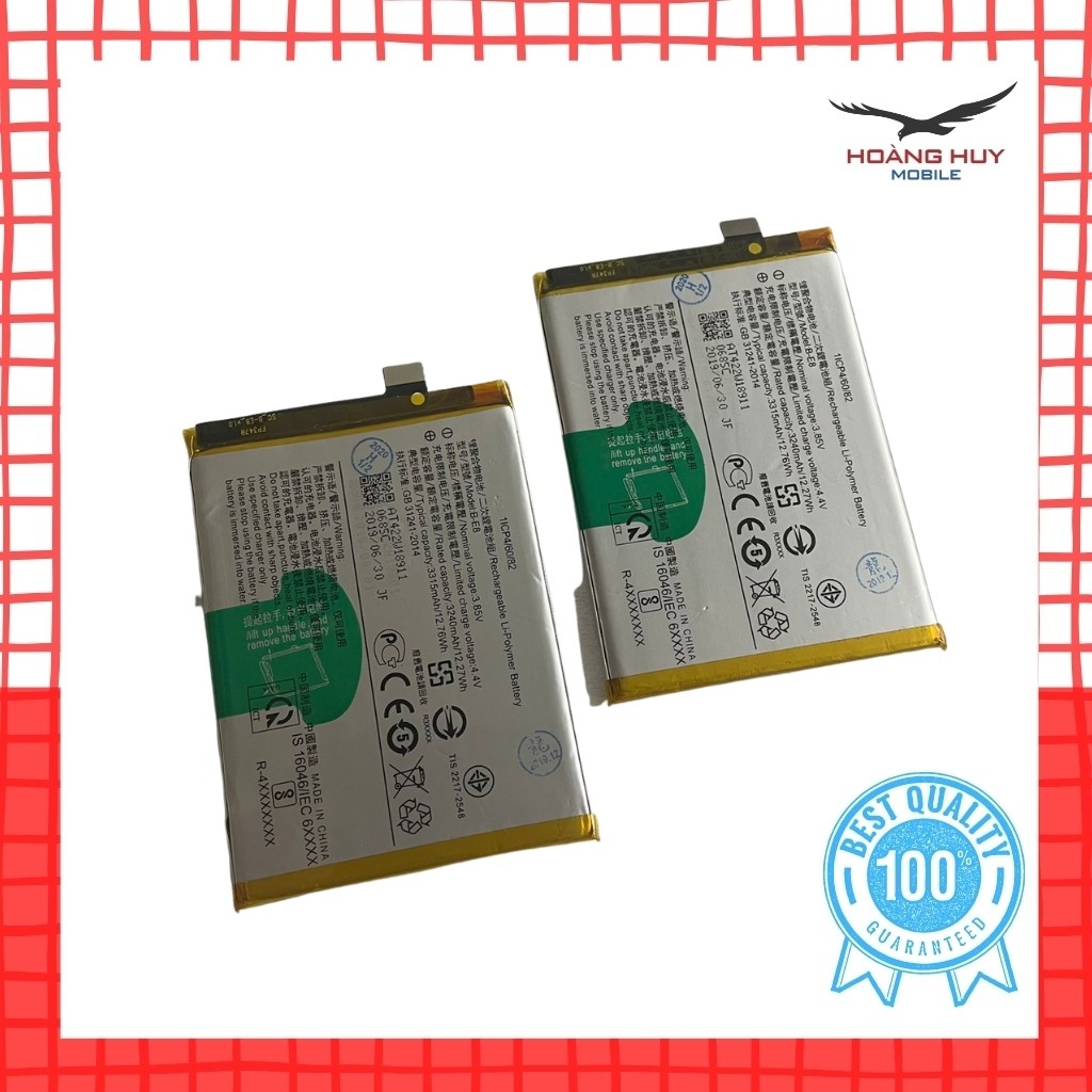Pin Vivo V11 / V11i B-E8 Dung Lượng 3315mAh Hàng Zin Nhập Khẩu Bảo Hành 6 Tháng 1 Đổi 1