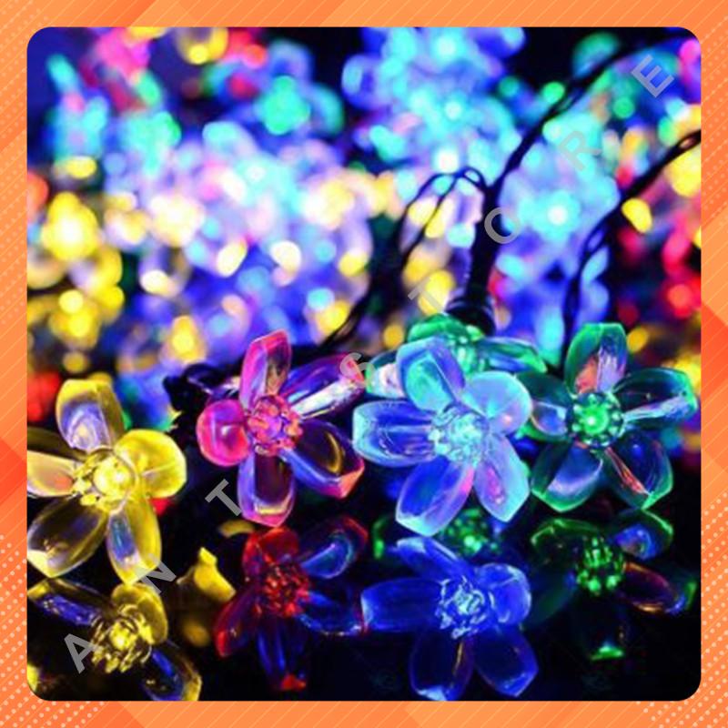 Dây Đèn Led Hoa Mai Hoa Đào 3.5M-14 Bóng Chớp Màu Trang Trí Lễ, Tết ,Party