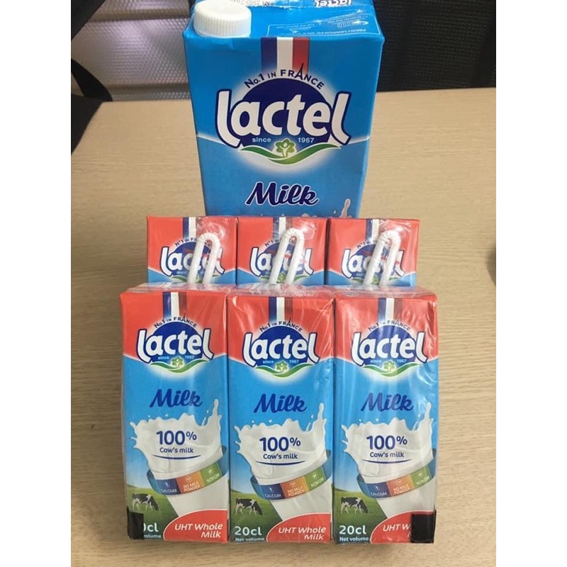 Sữa Tươi nguyên kem Lactel Pháp date mới nhất