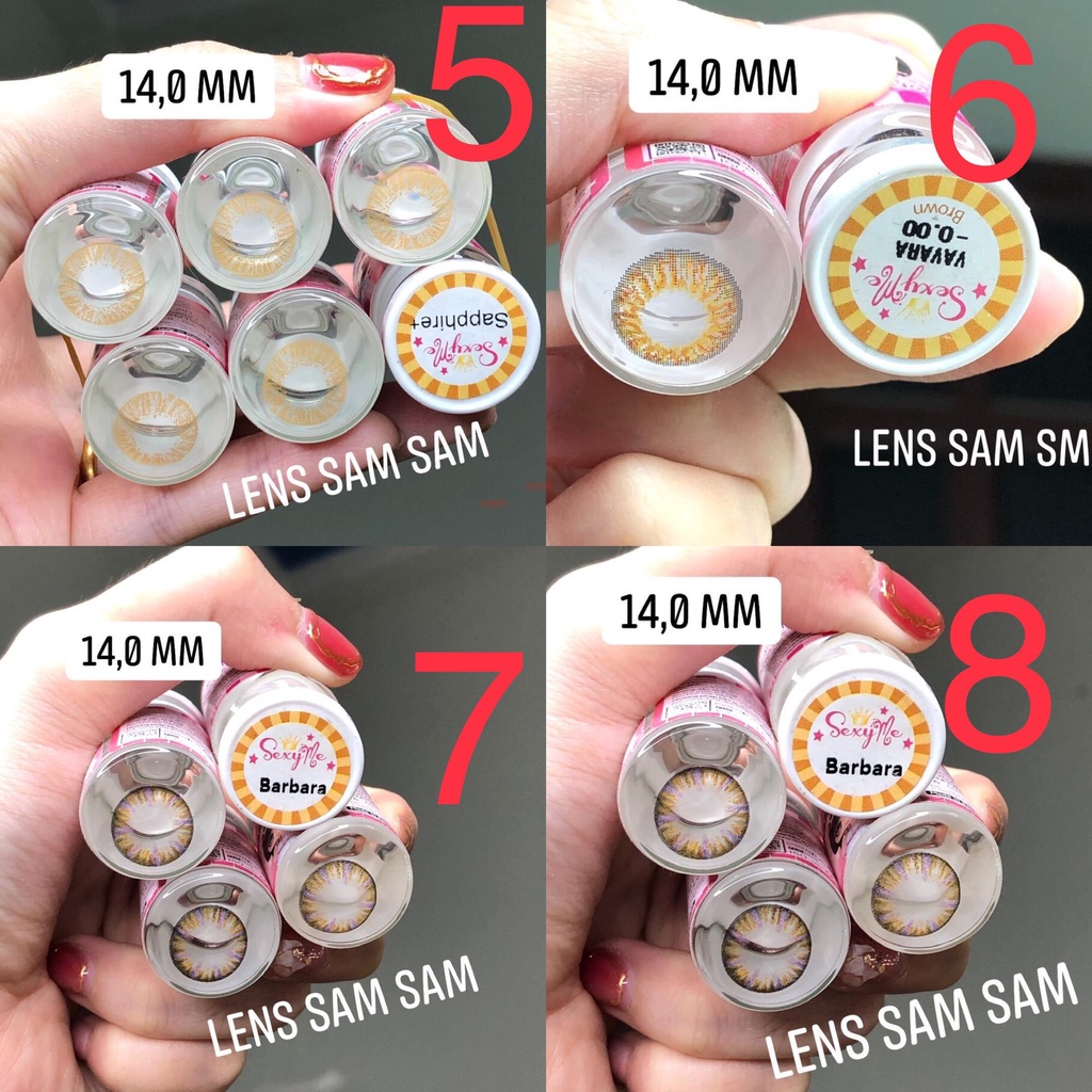 Lens Hàn Vassen Sexy Me Nâu Brown cao cấp 14,0mm không giãn_không độ( d