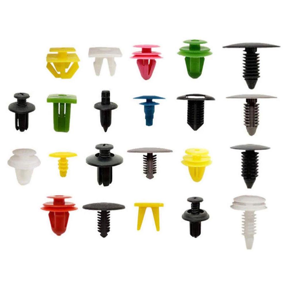 Set 50 / 100 / 200 Kẹp Cố Định Bảng Điều Khiển Cửa Xe Hơi Nhiều Màu Sắc Tiện Dụng
