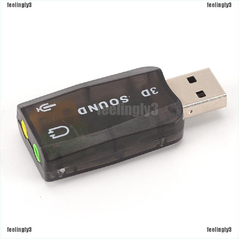 Đầu chuyển đổi thẻ âm thanh USB 5.1 sang giắc cắm 3.5mm tiện dụng