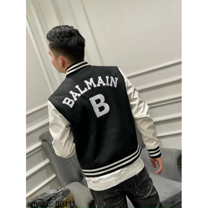 Áo khoác Bomber Nam Nữ Kẻ 3 Sọc Tay Teddy Nỉ bông