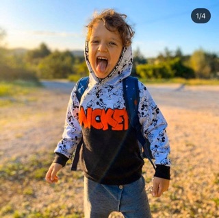 Áo micky hoodie bé trai