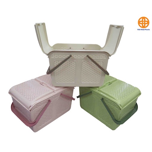 10 Làn nhựa đi sinh đa năng có nắp mở rộng tiện lợi, Giỏ đựng đồ sơ sinh cho bé