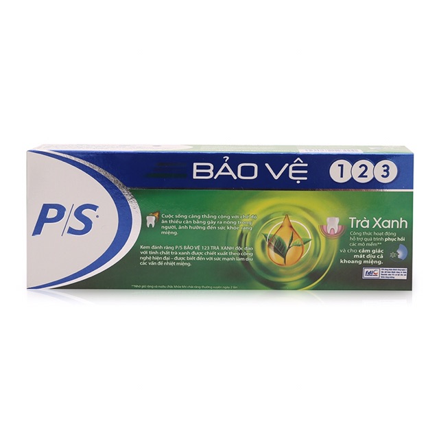 Kem Đánh Răng P/S Bảo Vệ 123 trà xanh 190g