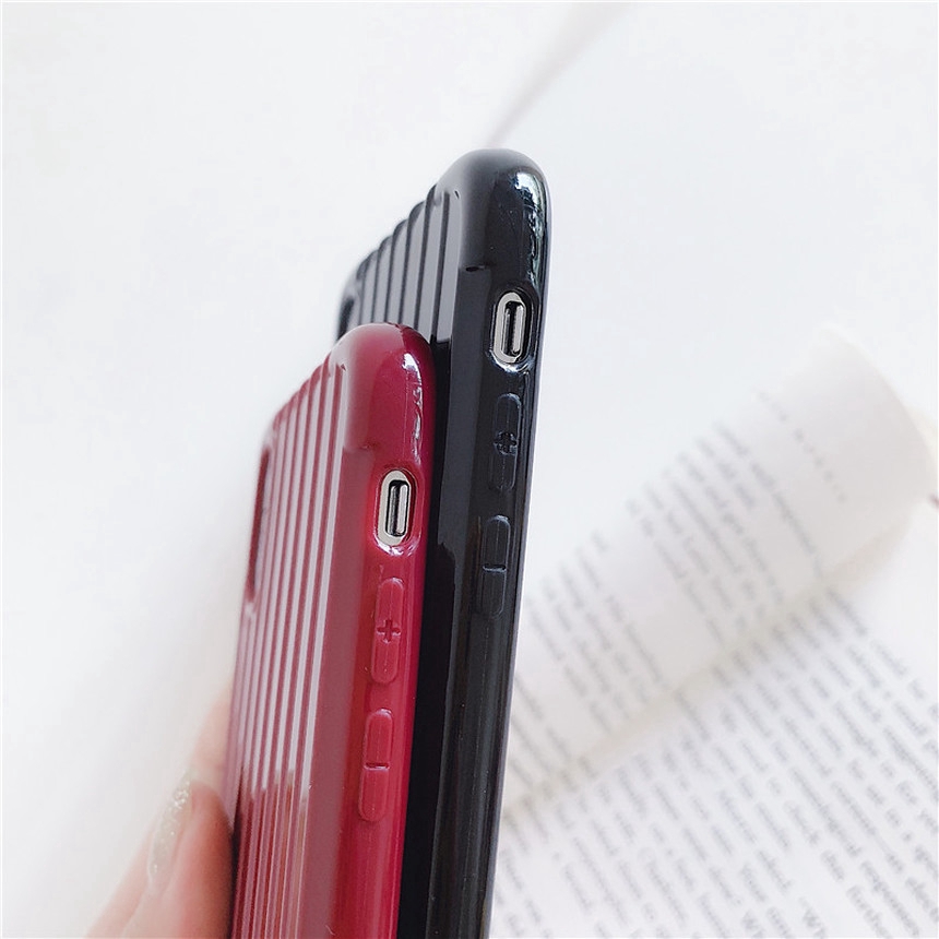 Ốp điện thoại TPU silicon họa tiết kiểu vali cho Xiaomi Redmi 9 9A 9C Note 9s 9 Pro Note 8 7 5 Pro K30 Pro