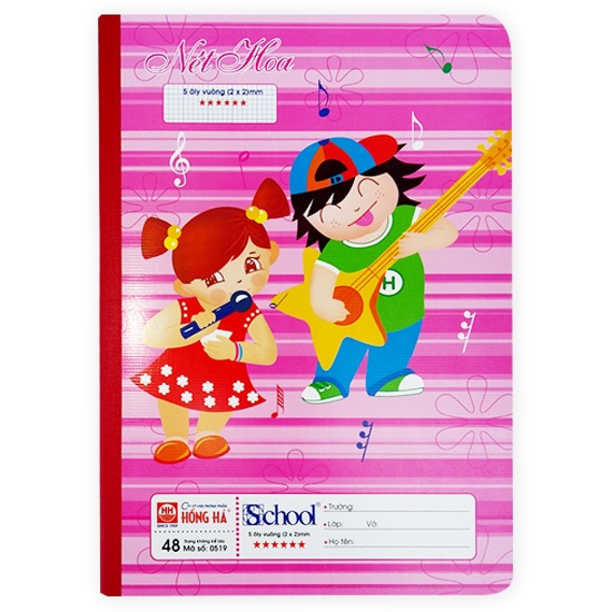 Vở Hồng Hà 5 Ô Ly Nét Hoa 48 trang 0519