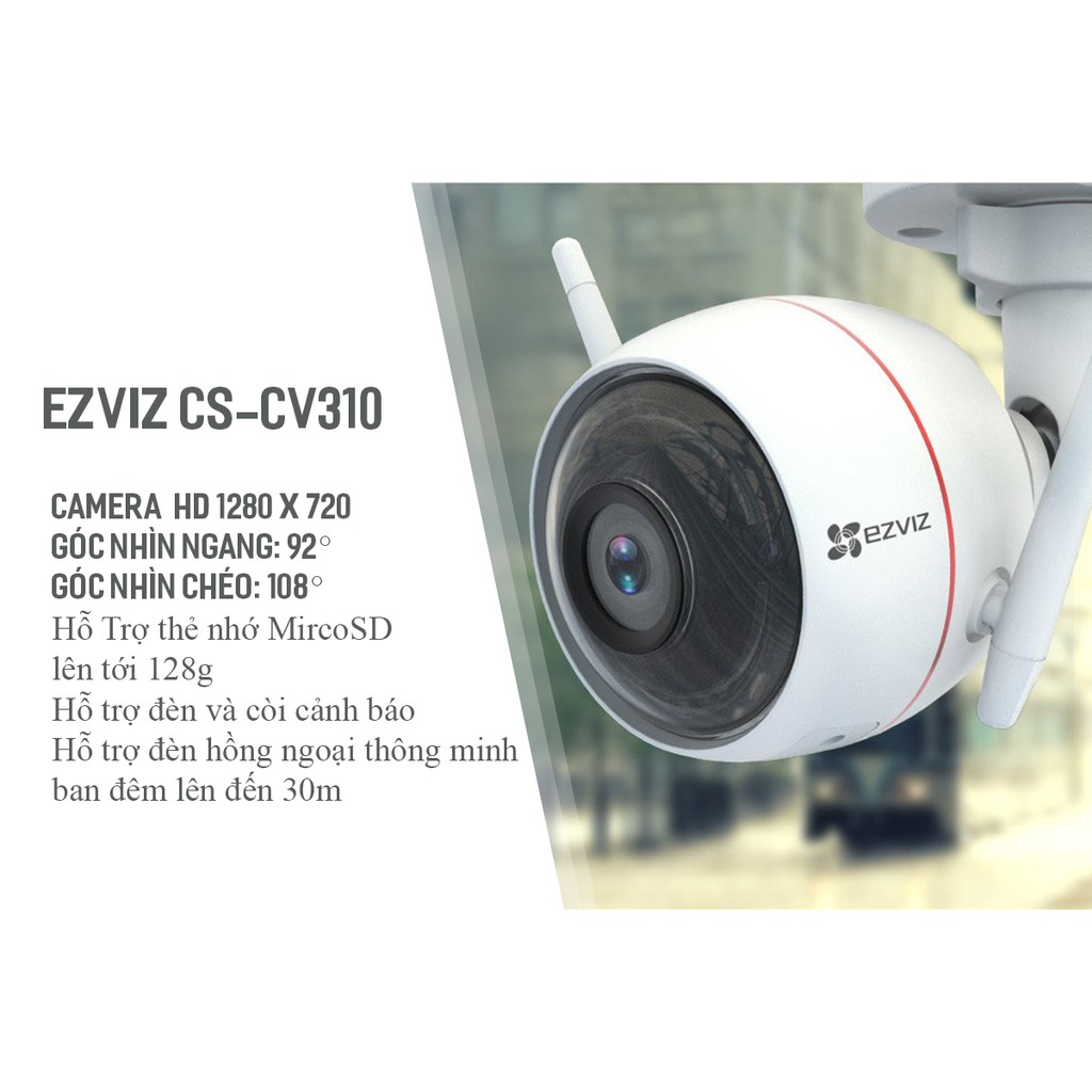 Camera IP Wifi Ngoài Trời Ezviz CV310 C3WN C3N C3W-CN C3W 1080P FULLHD